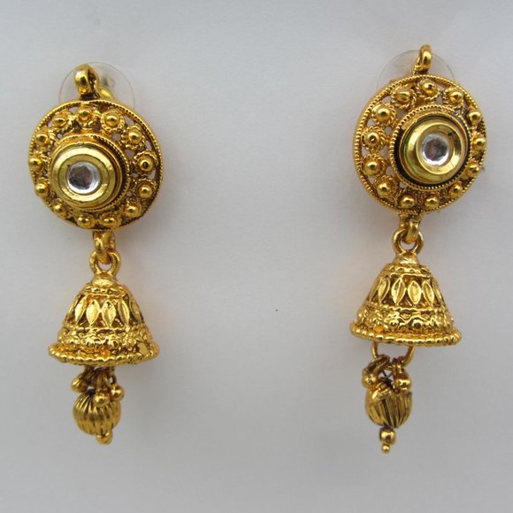 Beautiful Kundan Long Necklace Set - Picture 3 of 4